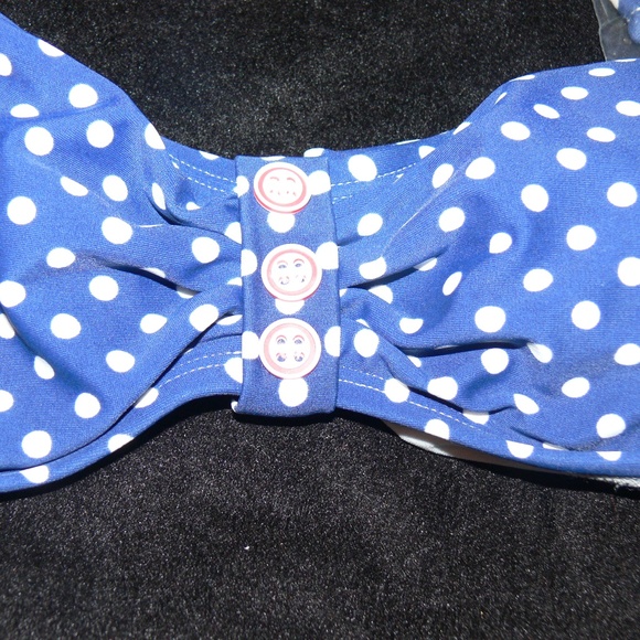 Polka Dot Bandeau Swim Top - Picture 5 of 5